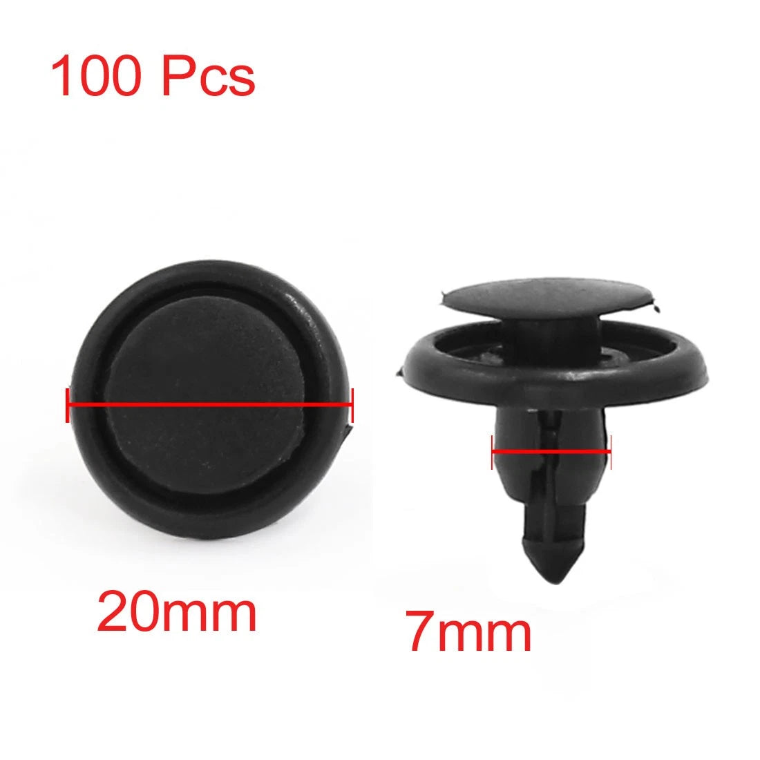 100Pcs Push-Type Clip Retainer MR-200300 for Honda Mitsubishi 