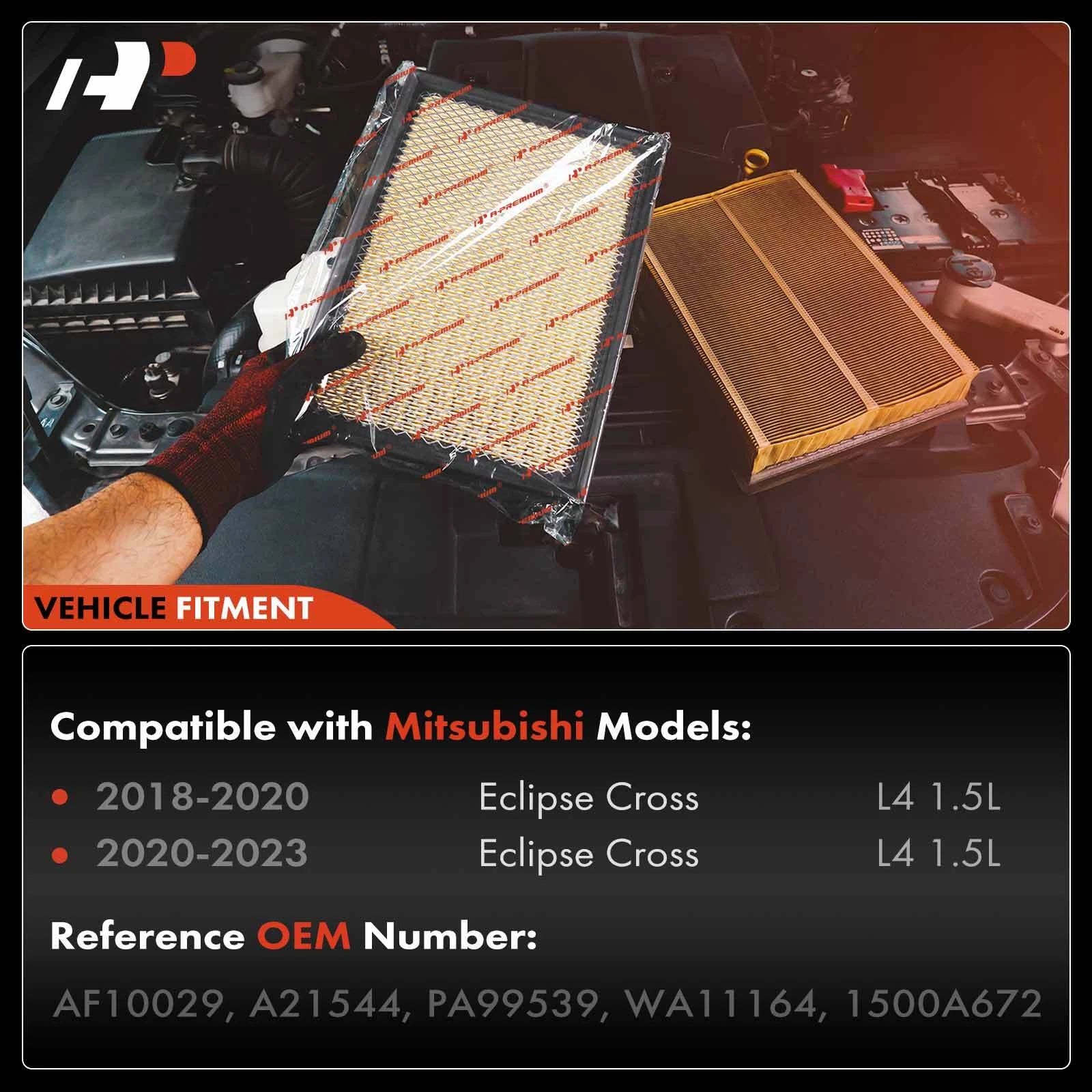 2X Engine Air Filter for Mitsubishi Eclipse Cross (2018-2023)