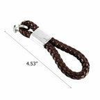 Genuine Leather Key Fob Strap Ring for Universal (2019-2025)