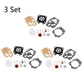 Set of 3 Carburetor Rebuild Kit for Honda CG260 CG330 (43CC 52CC)