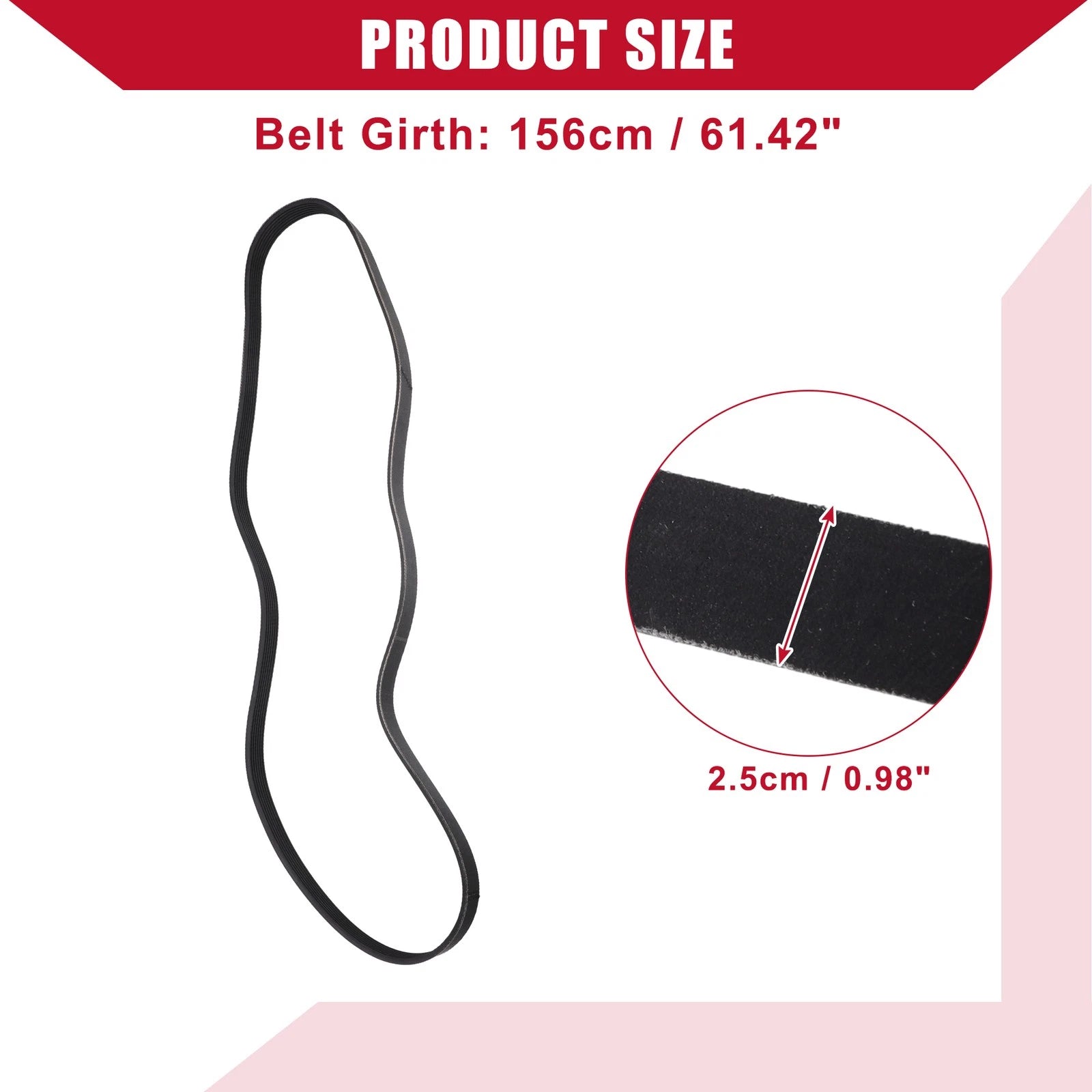 Serpentine Belt No. 99367K1550 for Toyota Highlander (2008–2009) EPDM