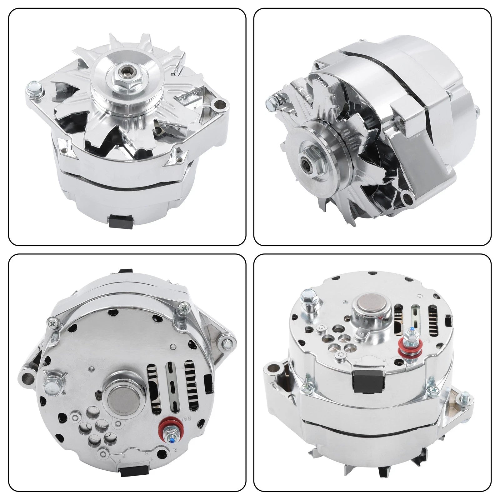Alternator Power Steering Long Water Pump Kit for SBC Chevy
