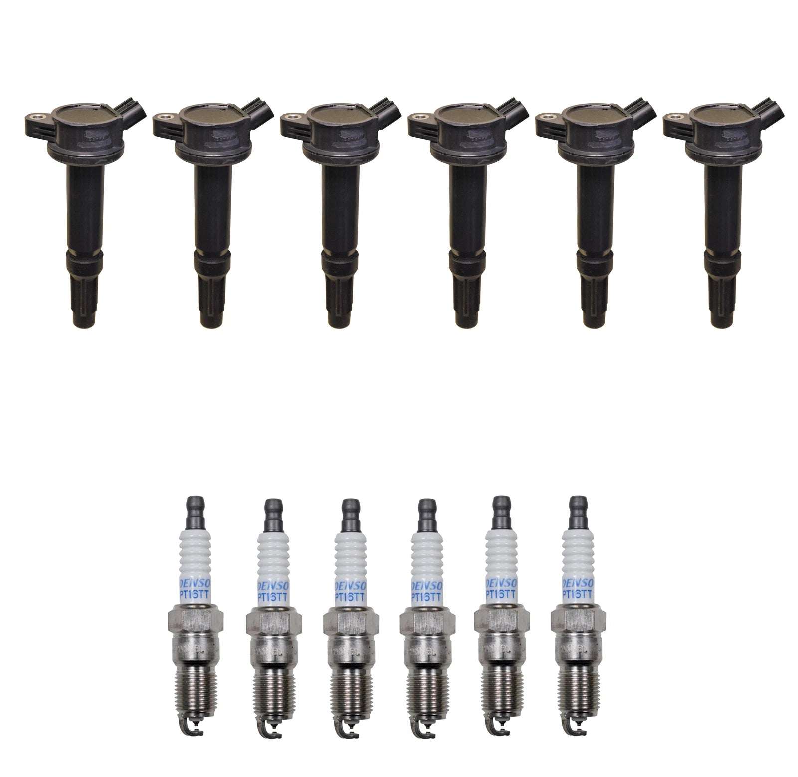 Set of 6 Ignition Coils & 6 Spark Plugs for Ford Mercury V6 (0.040)