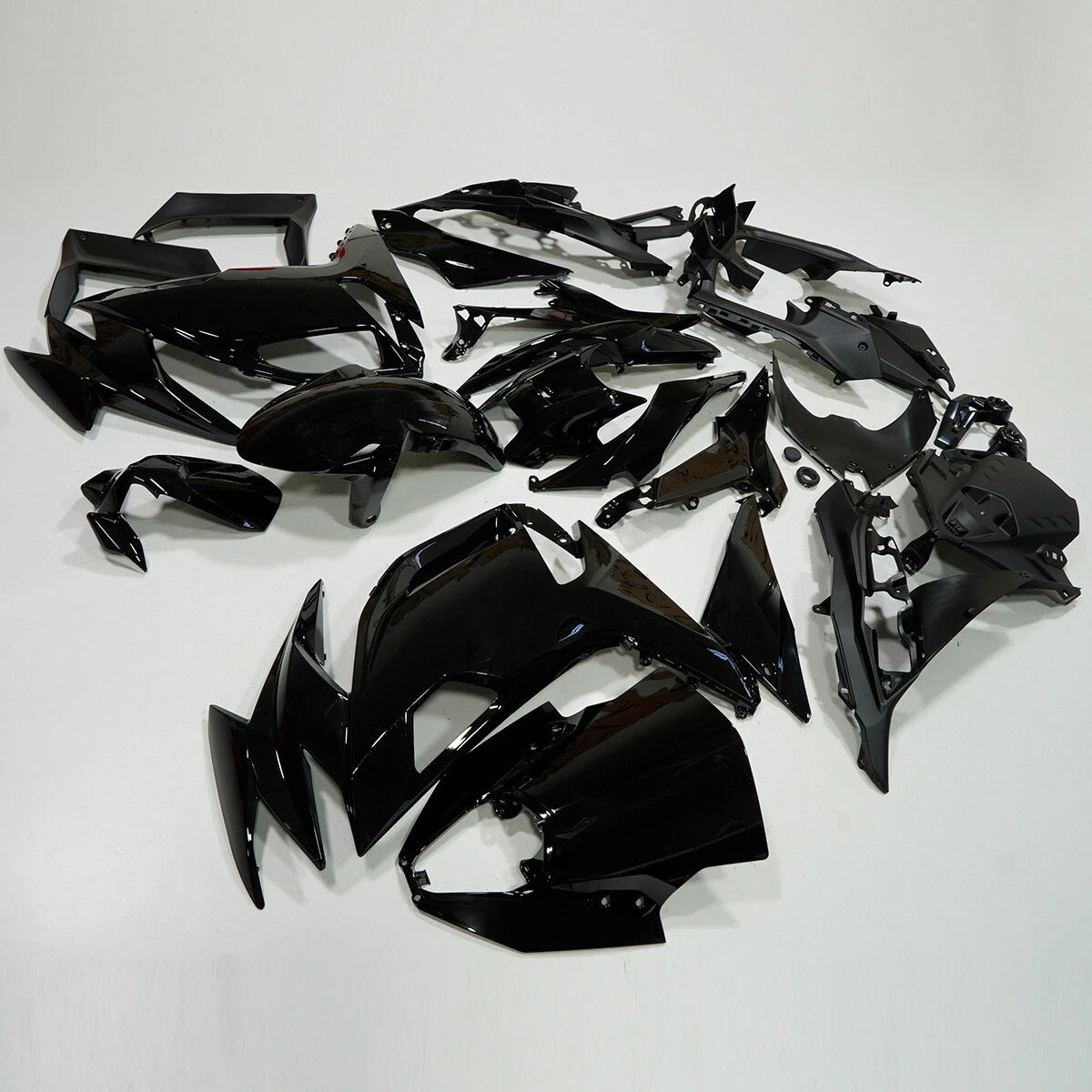 Gloss Black Fairing Kit for Kawasaki Ninja 650 (2020–2025)