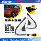 Set of 2 Side Mirror Corner Fender Moldings for Hyundai Santa Fe (2019–2023)