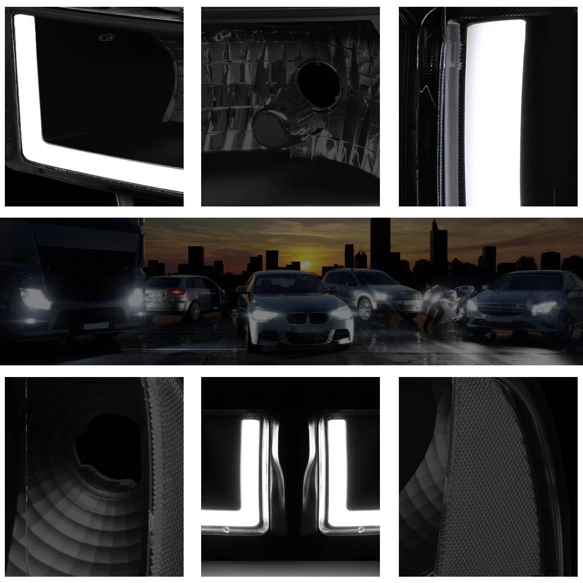 Dual 3D LED Bar Third Tail Brake Light for Dodge Ram (2009–2017)