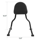 Black Rear Passenger Backrest Pad Sissy Bar for BMW R18 Classic (2021–2024)