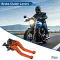 Adjustable Short Brake Clutch Levers for Suzuki GSR750/GSX-S750 (2011–2021) Orange