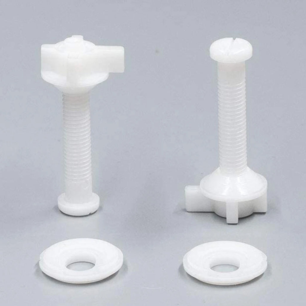 Toilet Seat Repair Kit Hinges Bolts Screws for Bathroom (Universal Fit)