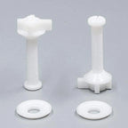 Toilet Seat Repair Kit Hinges Bolts Screws for Bathroom (Universal Fit)