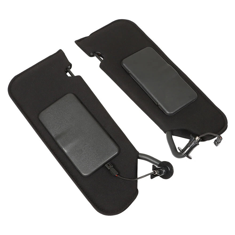 Sun Visor Pair for Corvette C6 (2005–2013) - Black with Vanity Mirror