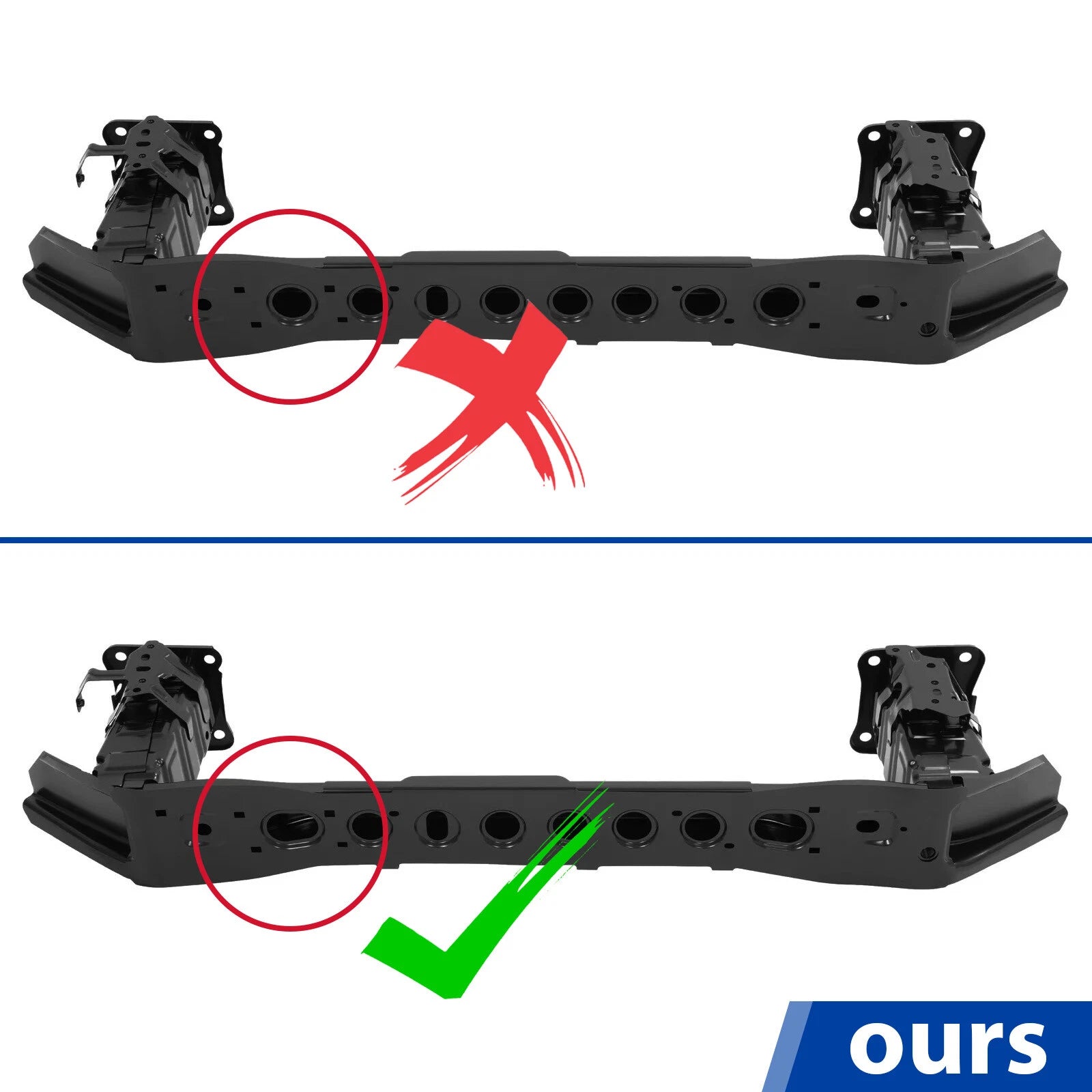 Front Bumper Reinforcement Impact Bar for Ford Escape Focus (2012–2019)