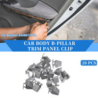 20 Pcs B-Pillar Trim Panel Clip for Volkswagen Beetle (1998–2019) Silver Tone