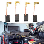 Set of 4 Carbon Brushes for Enhanced Motor Performance Tools