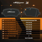 Front Brake Pads Set for Chrysler Aspen Dodge Dakota Durango Ram 1500 (2005-2010)