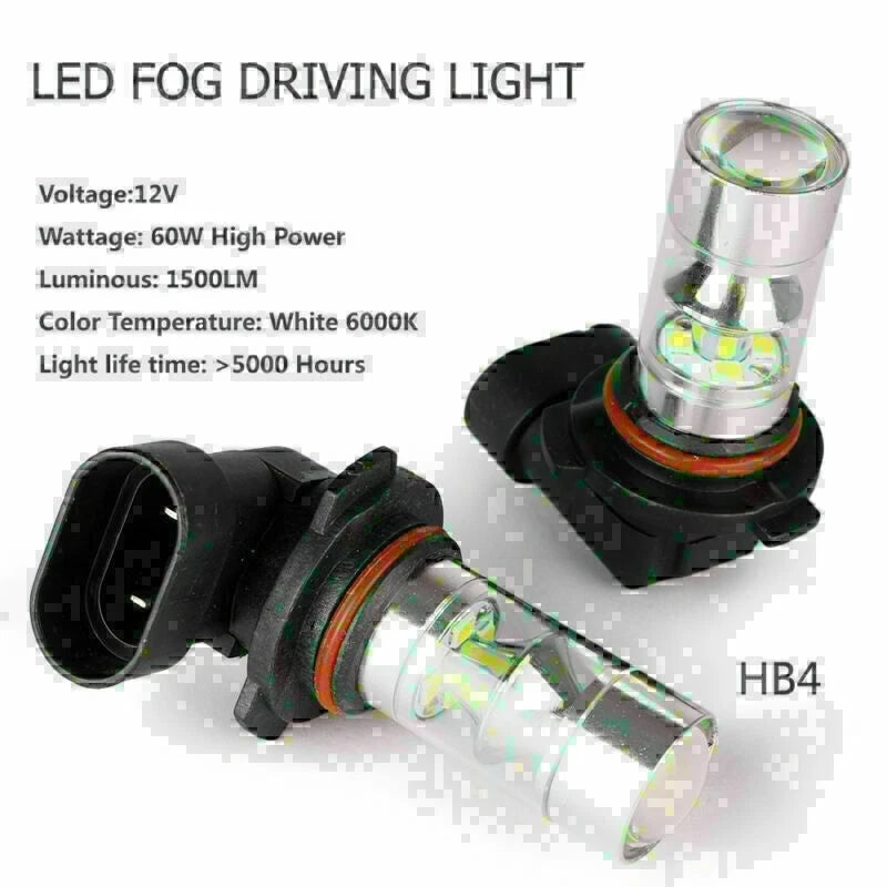 HB4/9006 LED Fog Driving Light Bulbs for Car (Pair)