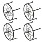 3/4 Pack 9" Metal Plant Stands for Flower Pot (Heavy Duty, Black)