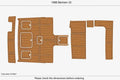 EVA Pad Foam Teak Deck Flooring for Bertram 33 (1988)