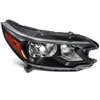 Left Headlight Assembly for Honda CR-V 2012–2014 Black Reflector