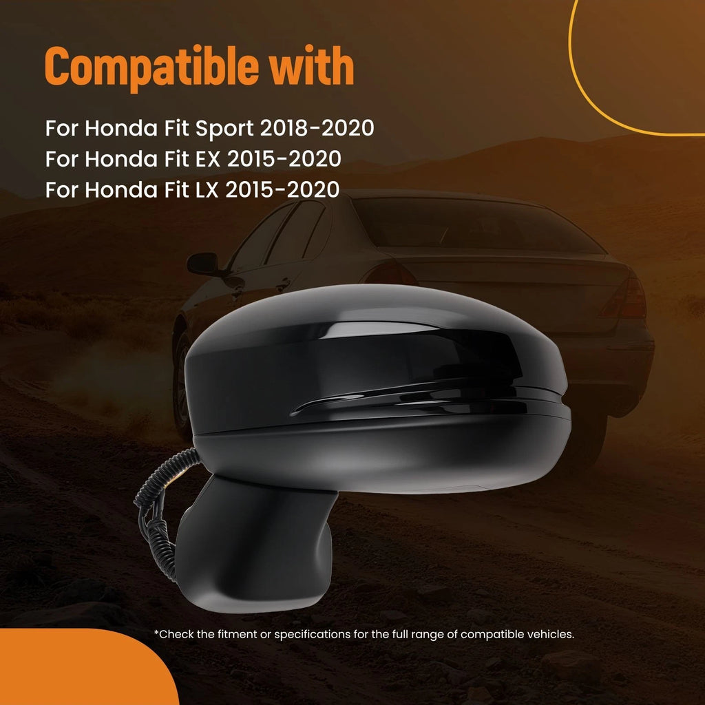 Set of 2 Car Mirrors for Honda Sport LX EX (2015–2020) HO1320332 Power Adjust