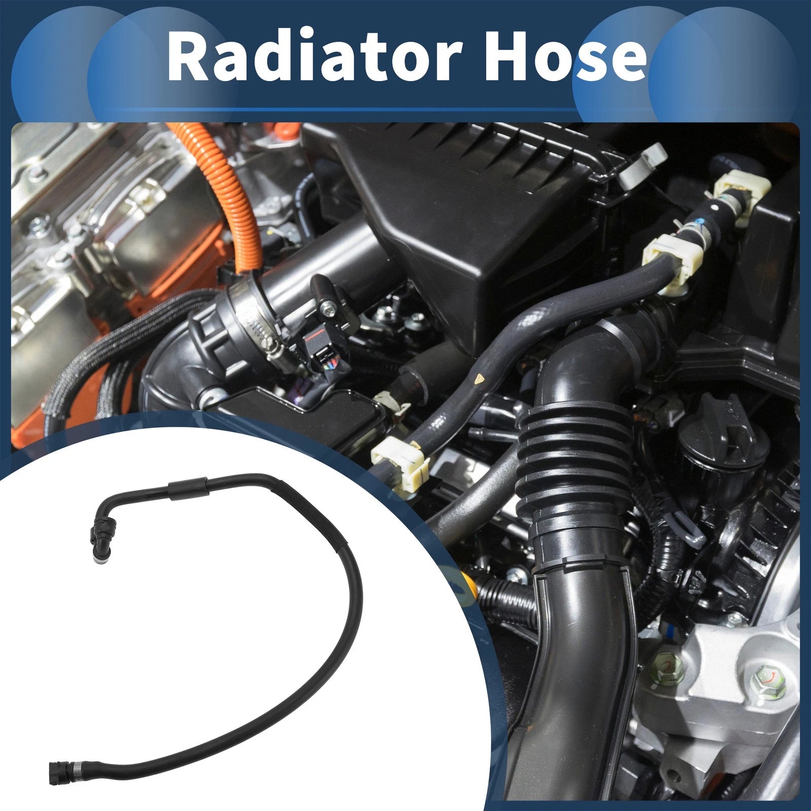 Radiator Hose for BMW X5 (2009–2013), X6 (2008–2011) No. 17127805602 Rubber