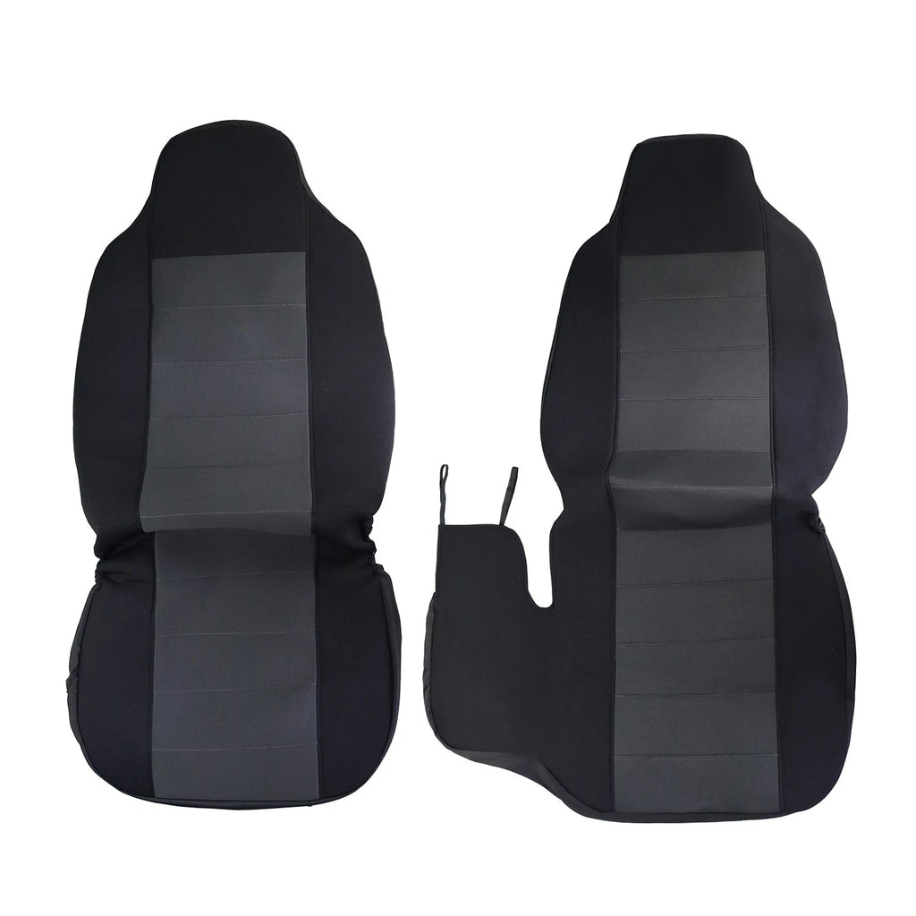 Set of 2 Hi-Back Car Seat Covers for Ford Ranger (2004–2012) Deep Gray