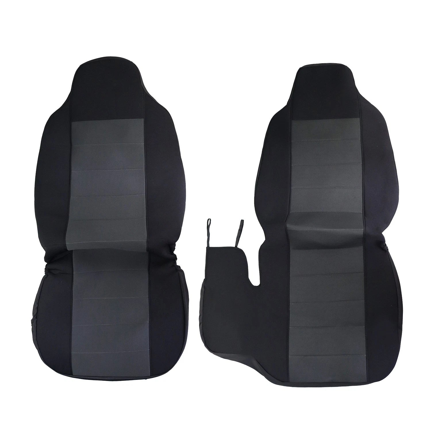 Set of 2 Hi-Back Car Seat Covers for Ford Ranger (2004–2012) Deep Gray