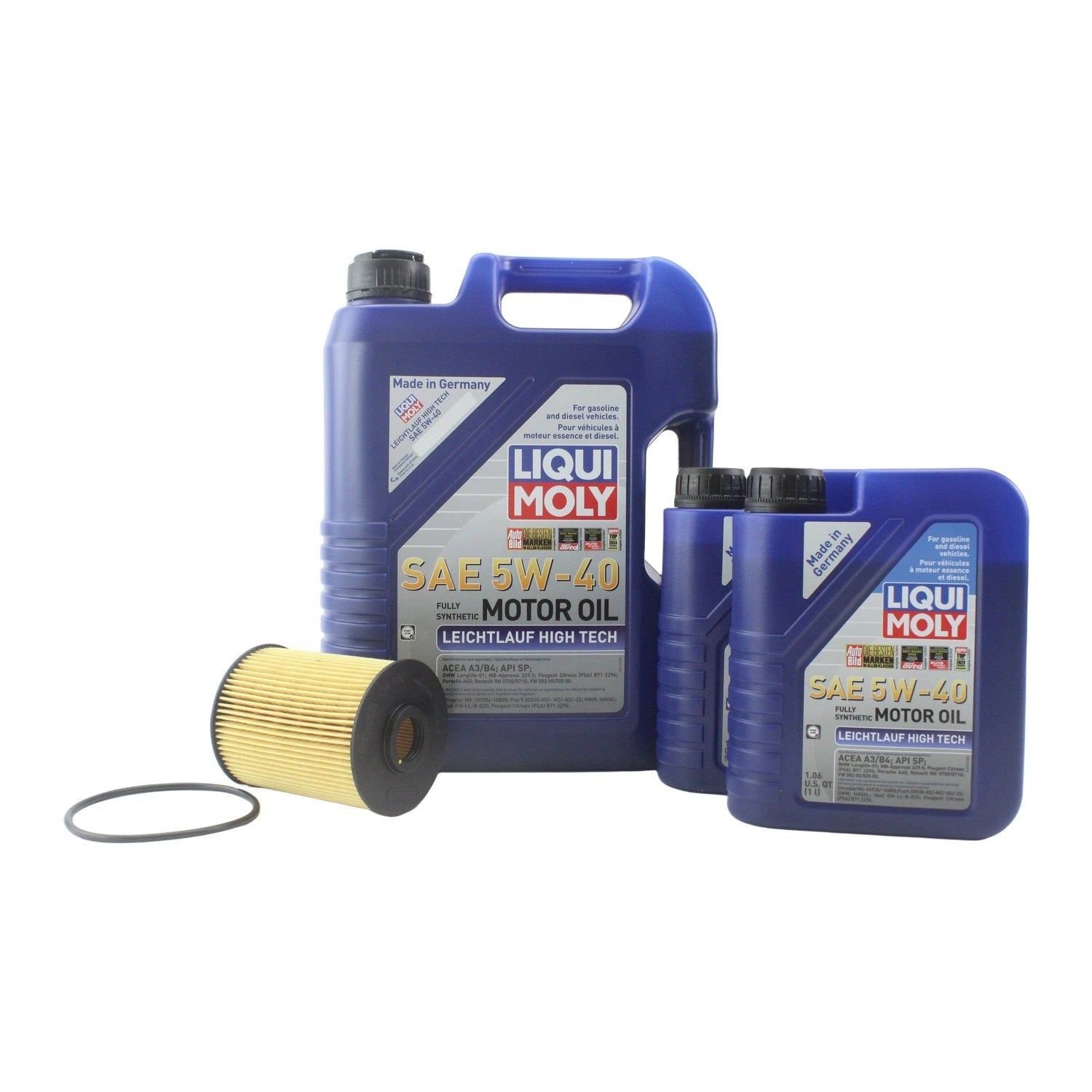 Oil Change Kit 7L Liqui Moly 5W-40 Mahle for Audi 3.2/3.6L