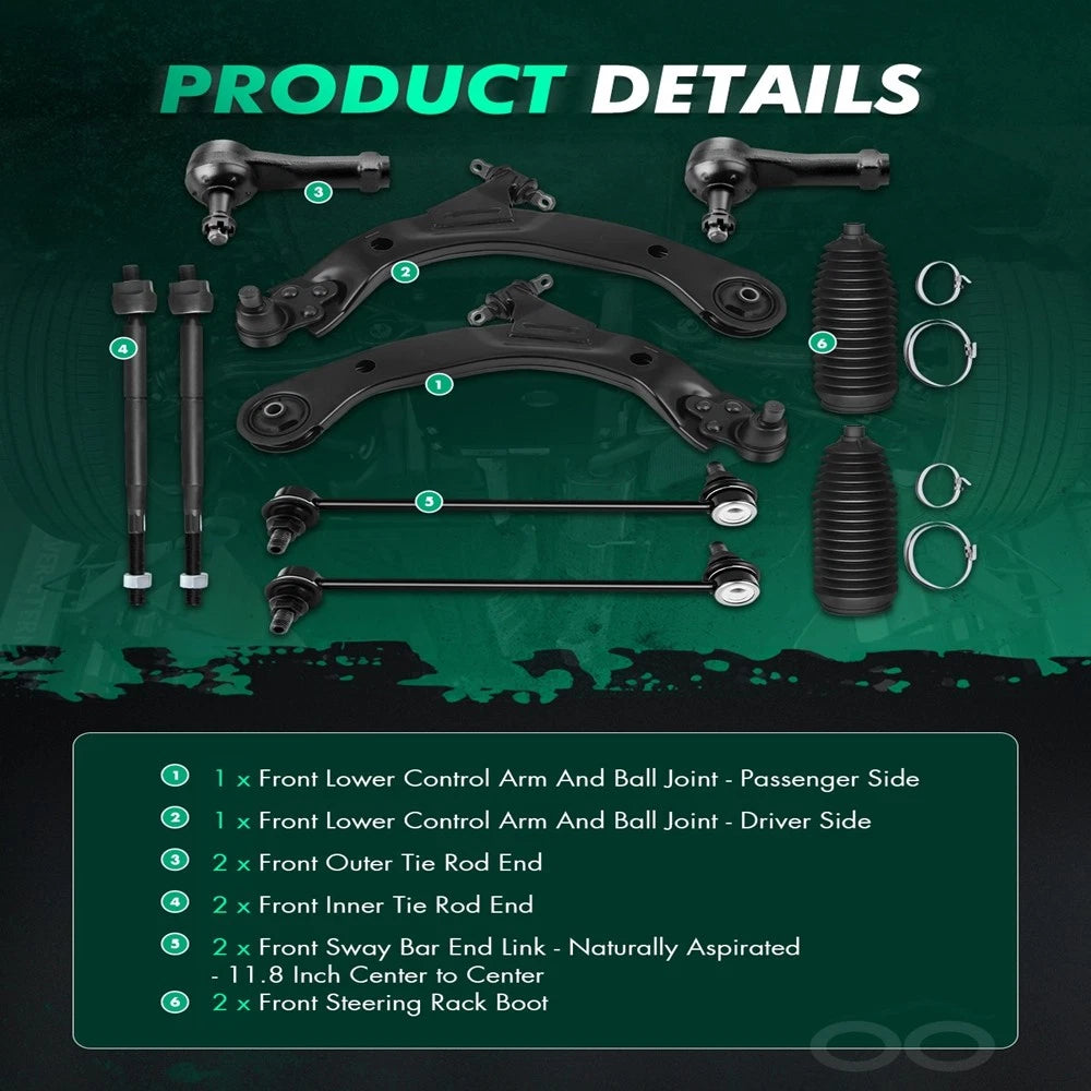 Control Arm Tie Rod Sway Bar for Chevrolet Cobalt (2005–2010)