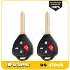 2X Key Fob Remote Shell Case for Toyota Venza Camry (2007–2012)