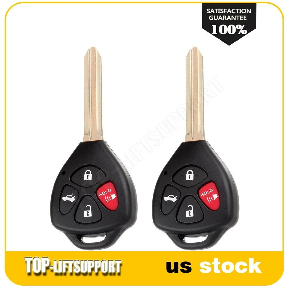 2X Key Fob Remote Shell Case for Toyota Venza Camry (2007–2012)