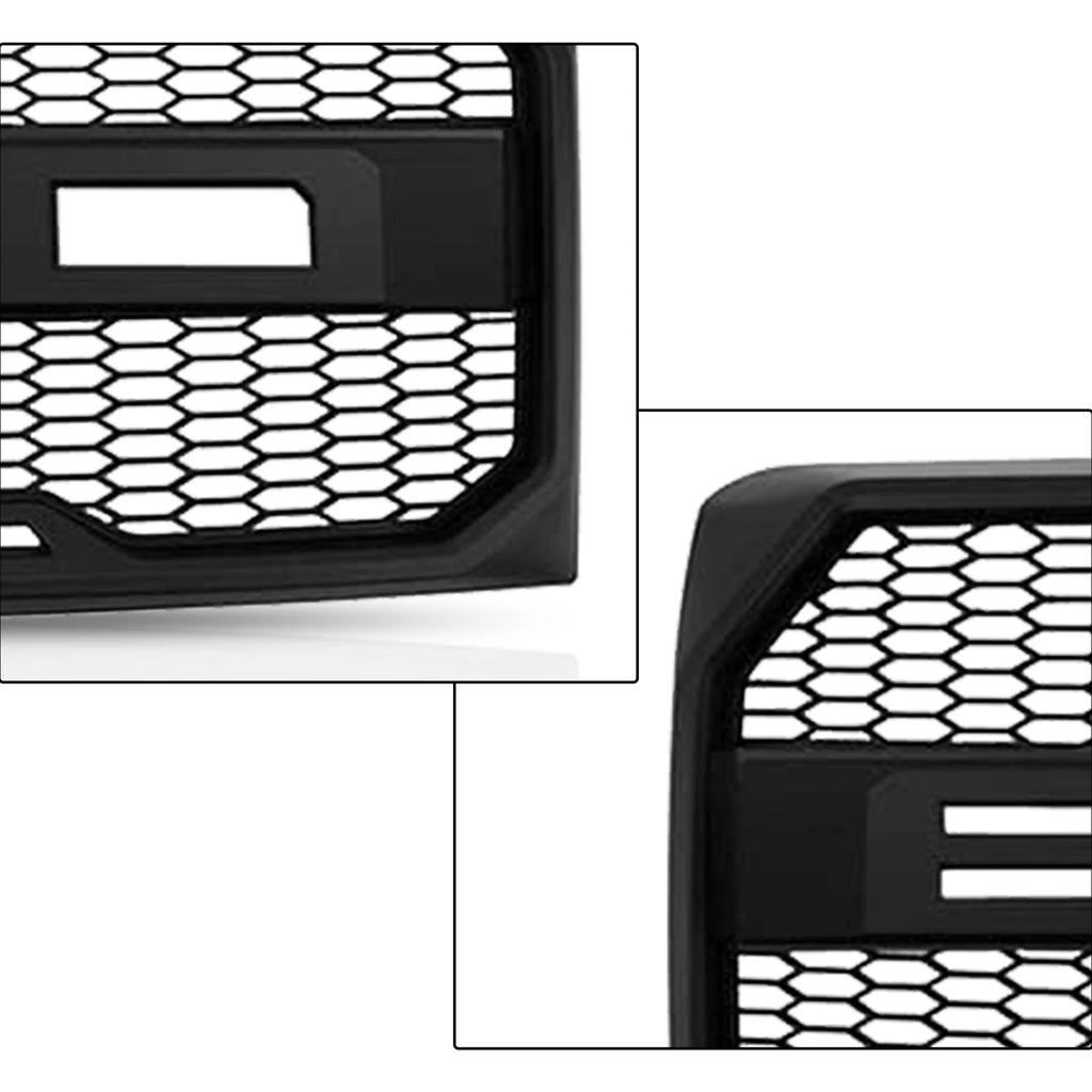 Front Bumper Grille for Ford F150 (2009–2014) Mesh with Wire Harness
