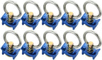 10 Pcs L-Track Single Stud Fitting with Stainless Steel Ring for Universal Use