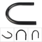 Black Stainless Steel Rear Seat Hoop Loop Frame Trim for Universal Cafe Racer