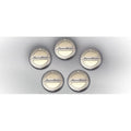 Chrome Cap Covers w/White CF Inlay&'Super Sport' for 2010-15 Camaro V8 Automatic