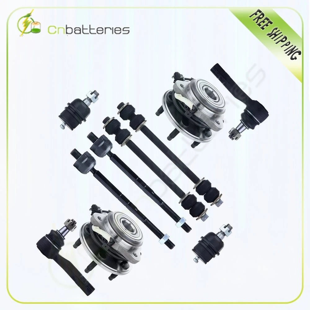 10Pc Front Wheel Hub Sway Bar Link Tie Rod End for Explorer Ranger (1991–2011)
