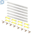 Set of 8 E-Track Tie Down D Rings for Steel E-Track Rails (5')