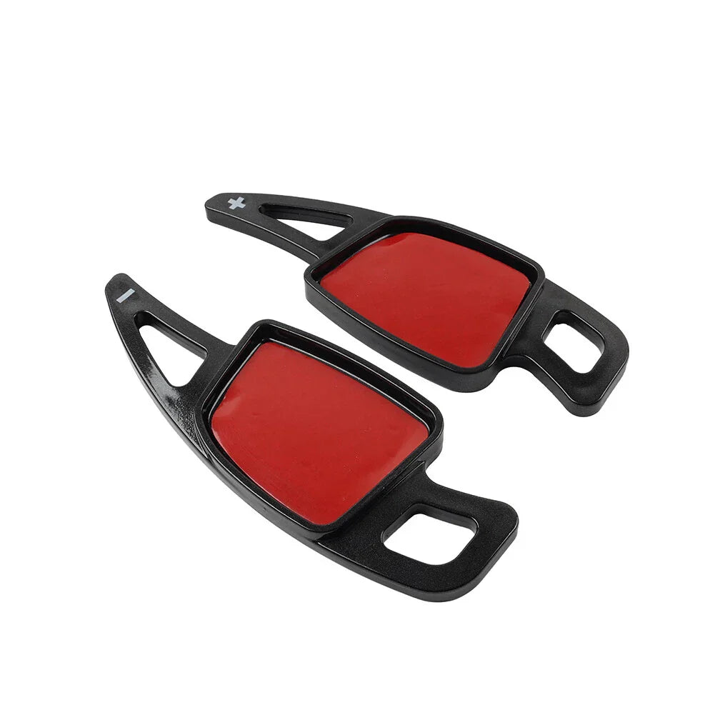 Black Steering Wheel Paddle Shifter Extensions for Audi A3 A4 A5 A6 A7 (2006-2023)