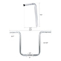 18" Ape Hanger Handlebar for Harley Sportster XL FLST FXST (Chrome)
