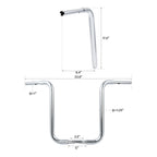 18" Ape Hanger Handlebar for Harley Sportster XL FLST FXST (Chrome)