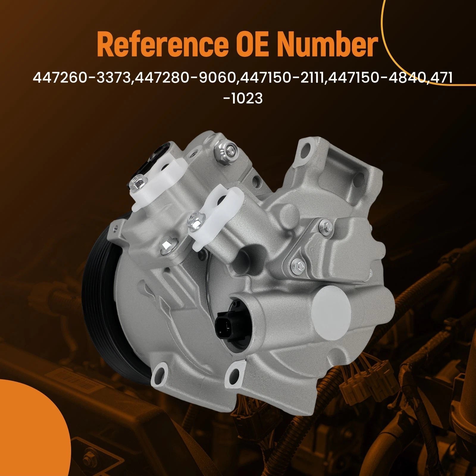 AC Compressor and Clutch for Toyota Corolla Matrix (2011–2013) CO 29097C