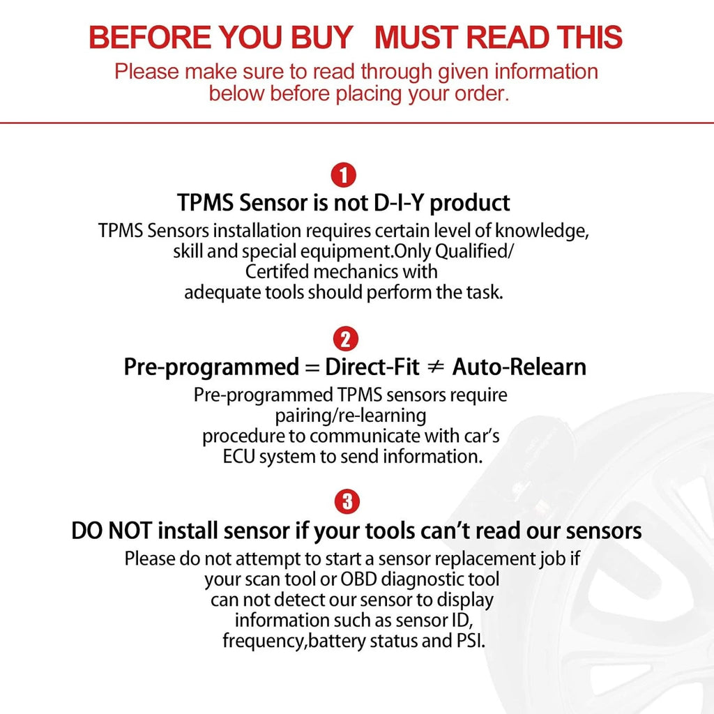 TPMS Tire Pressure Sensor for Toyota Land Cruiser (1981-1987)