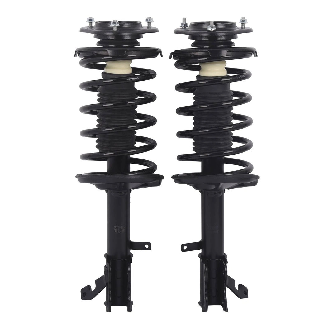 Pair Front Complete Shock Struts with Coil Springs for Toyota Corolla Prizm (1993-2002)