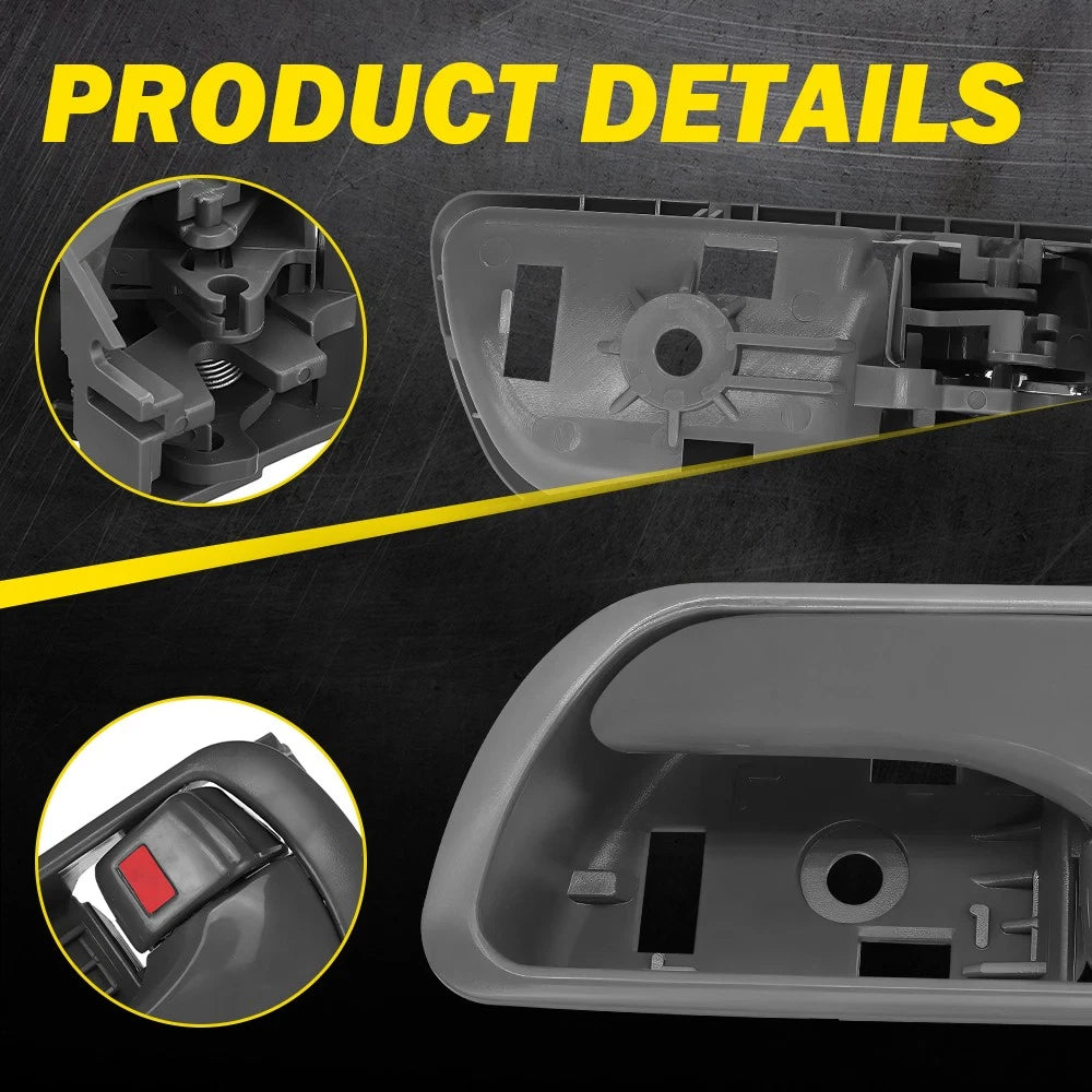 Inner Door Handle for Toyota Camry (2002–2006) Gray Left Driver