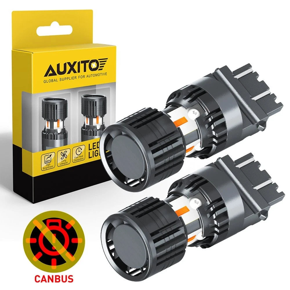 2X 3157 LED Turn Signal Light Bulbs Amber for Dodge Ram 1500 2500 3500 (2002–2023)