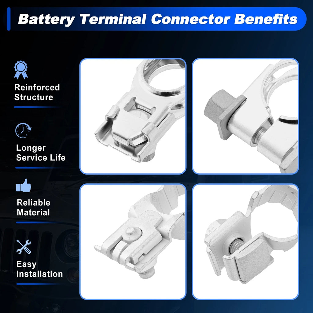 Positive Negative Battery Terminal Kit for Toyota 4Runner, Corolla, Lexus 