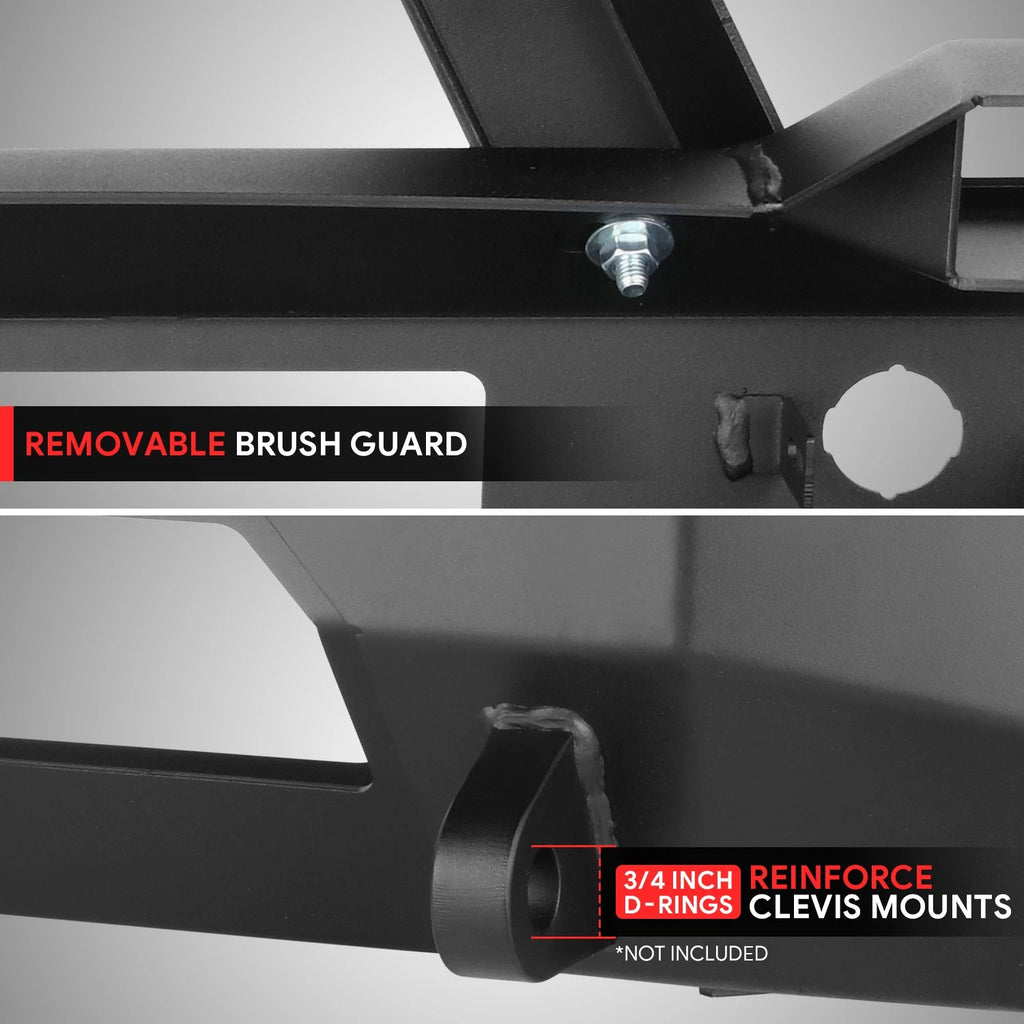 Steel Front Bumper for Toyota Tundra (2022–2024) Matte Black Factory Style