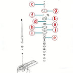 Water Pump Repair Kit for Mercury (8M0094529, 8M0057715, 12043, 18-3691)