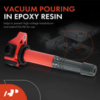 Set of 4 Red Ignition Coils for Honda CR-V (2015–2019) Accord (2013–2017) Acura TLX (2015–2020)