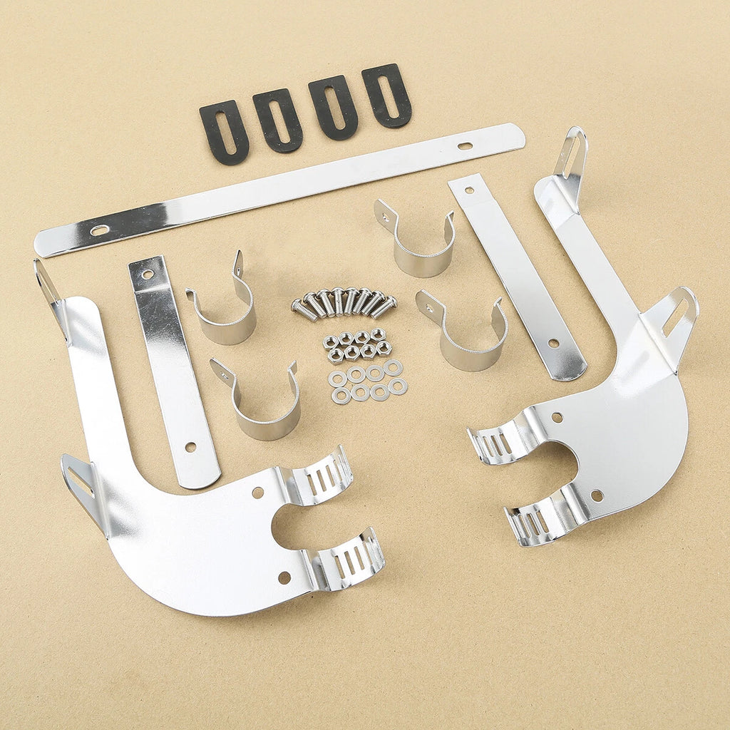 39mm Windshield Bracket for Harley Dyna, Super Wide Glide, Low Rider, Sportster